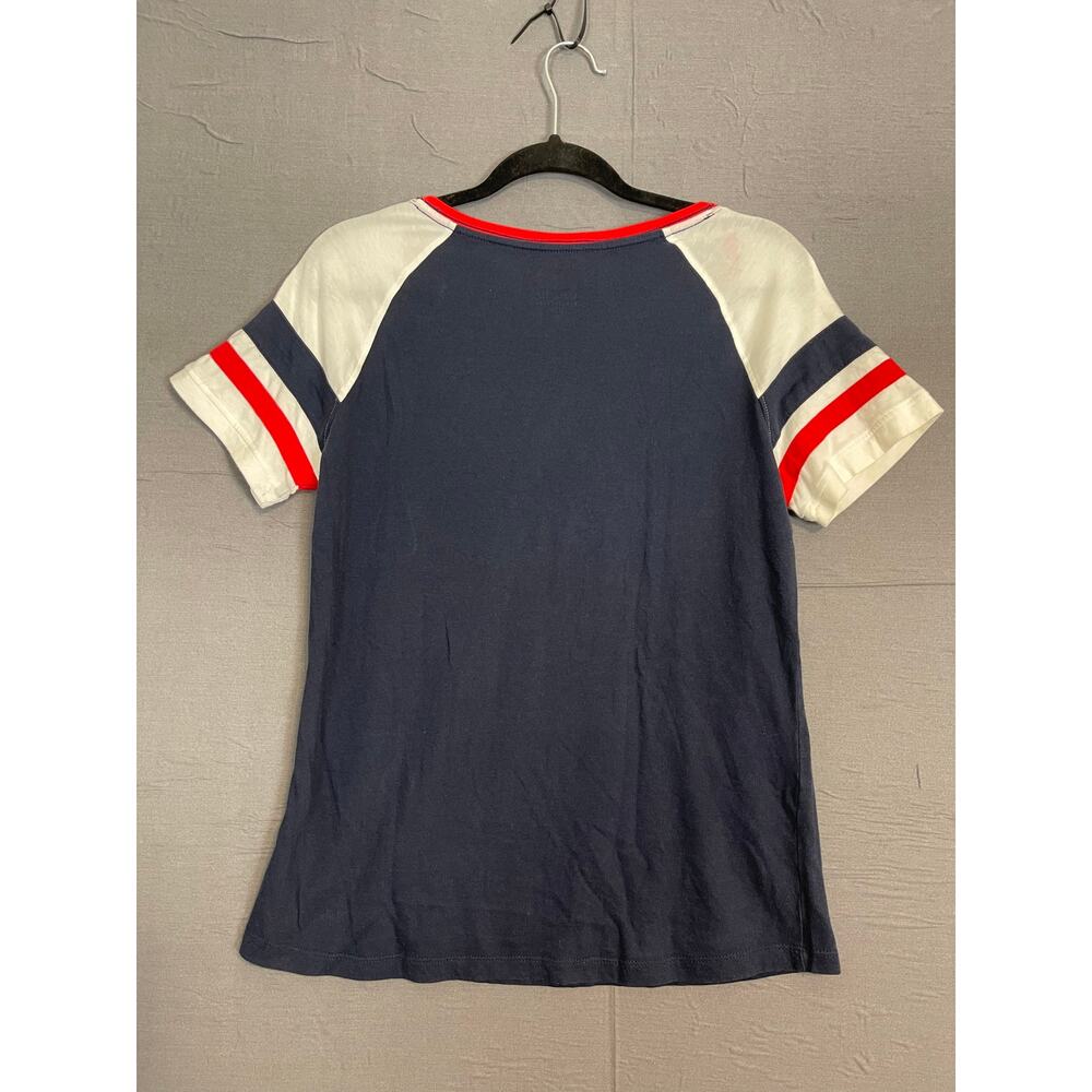 New Era Women's Boston Red Sox Profile Navy Arched Notch Neck T-Shirt size M - Picture 3 of 3